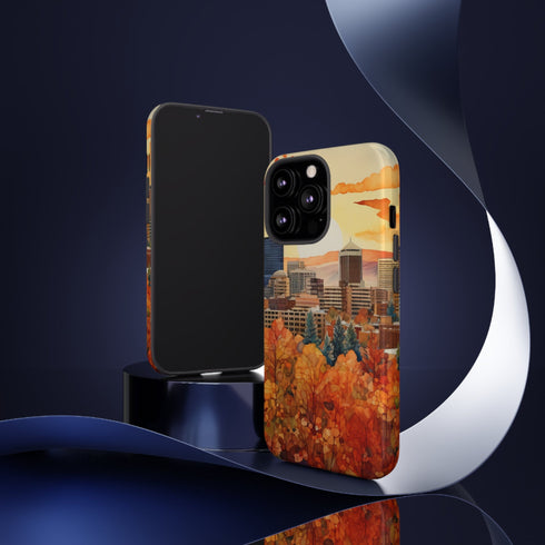 An Urban Autumn Overlook - Impact Resistant Phone Case